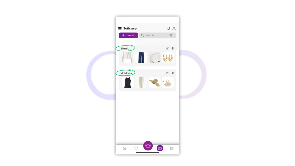 Plan ahead with confidence using the clothing outfit planning app.